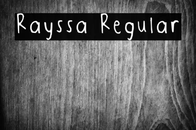 Rayssa Regular Font examples