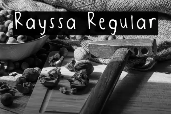 Rayssa Regular Font examples
