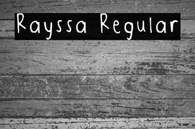 Rayssa Regular Font examples