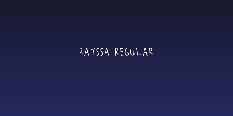 Rayssa Regular Social Header