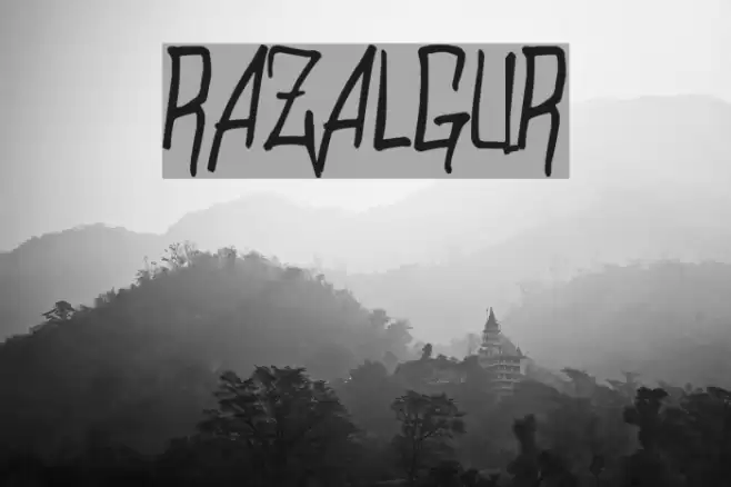 Razalgur Font examples