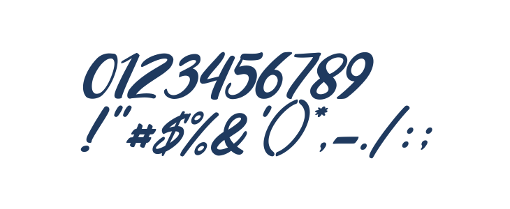 Razan Script Italic Other Characters