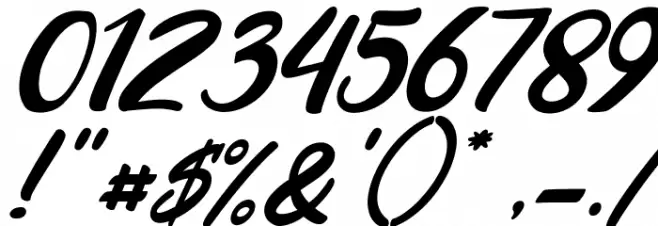 Razan Script Italic Font OTHER CHARS