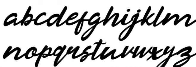 Razan Script Italic Schriftart Kleinbuchstaben