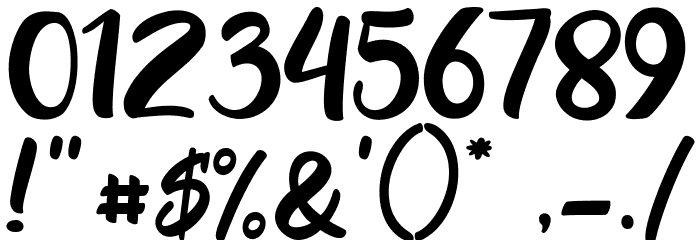 Razan Script Font OTHER CHARS