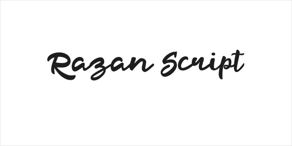 Razan Script Logo