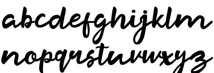 Razan Script Font LOWERCASE