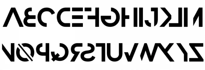 Razed Bold Schriftart Groß