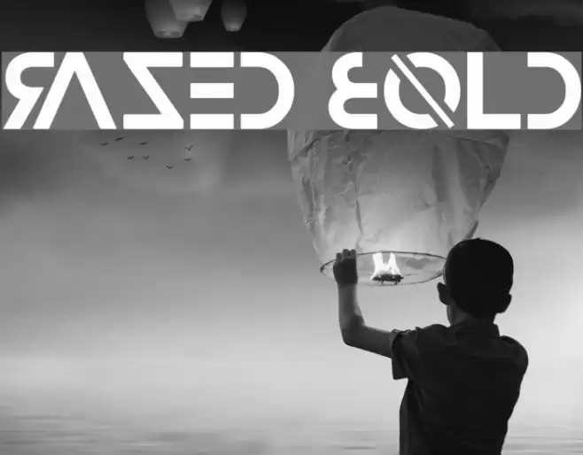 Razed Bold Font examples