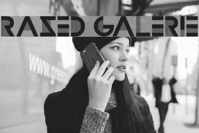 Razed Galerie Font examples