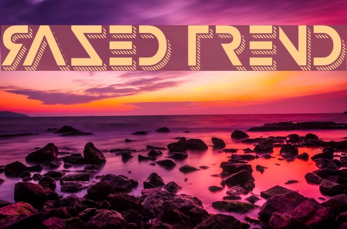Razed Trend Font examples