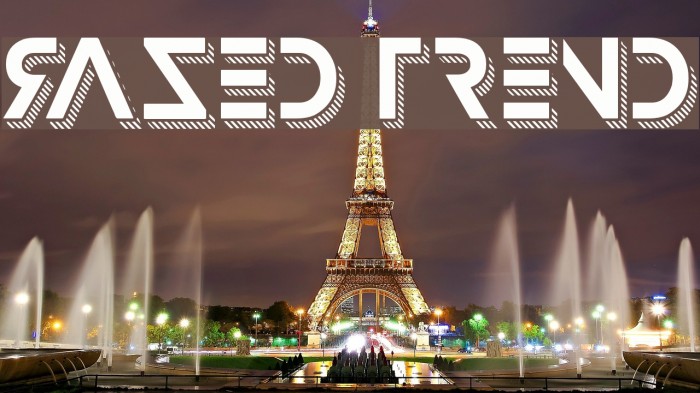Razed Trend Font examples