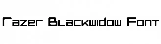 Razer Blackwidow Font 