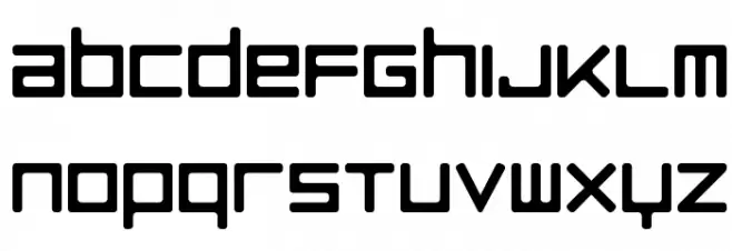 Razer Blackwidow Font फ़ॉन्ट लोअरकेस