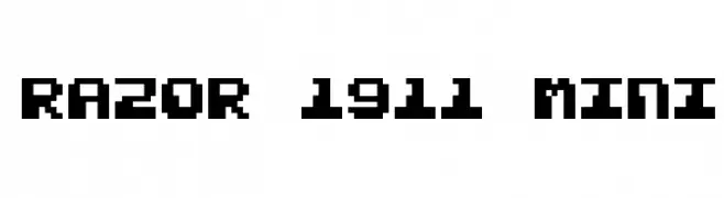 Razor 1911 Mini  Free Fonts Download