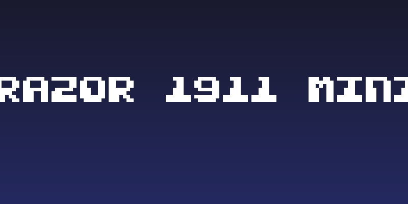 Razor 1911 Mini Social Header