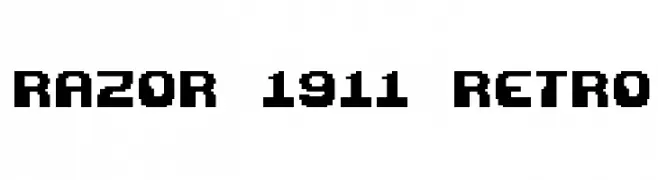 Razor 1911 Retro  Fuentes Gratis Descargar