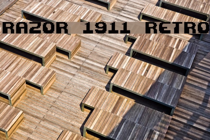 Razor 1911 Retro Font examples
