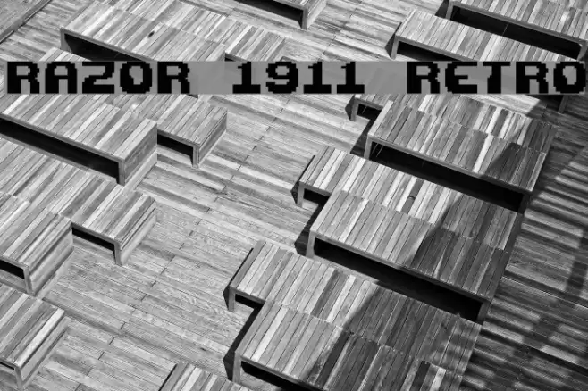 Razor 1911 Retro Fuentes examples