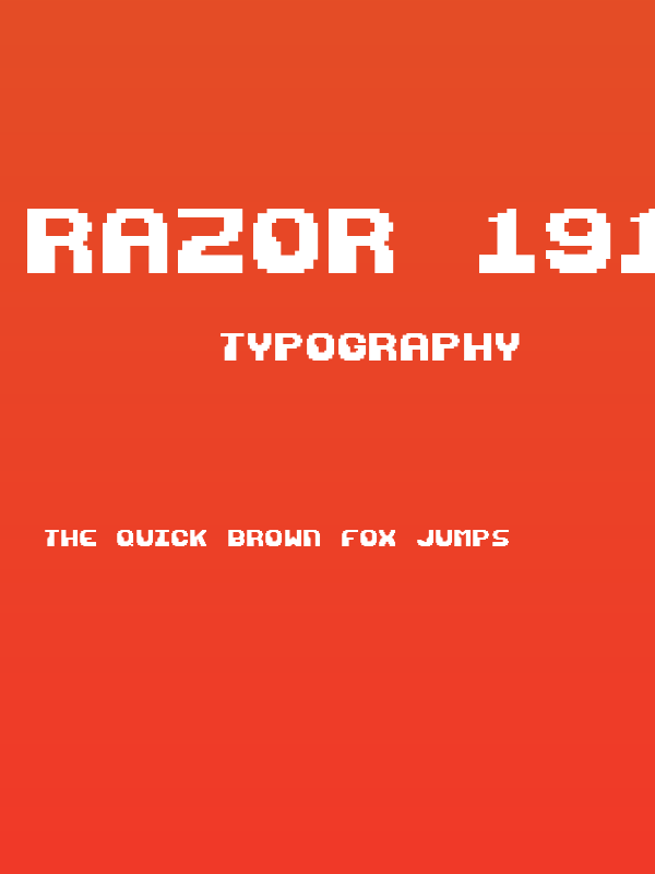 Razor 1911 Retro Poster