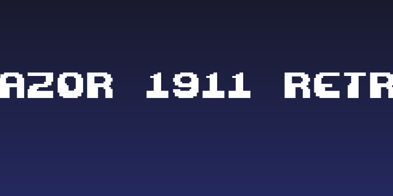 Razor 1911 Retro Social Header