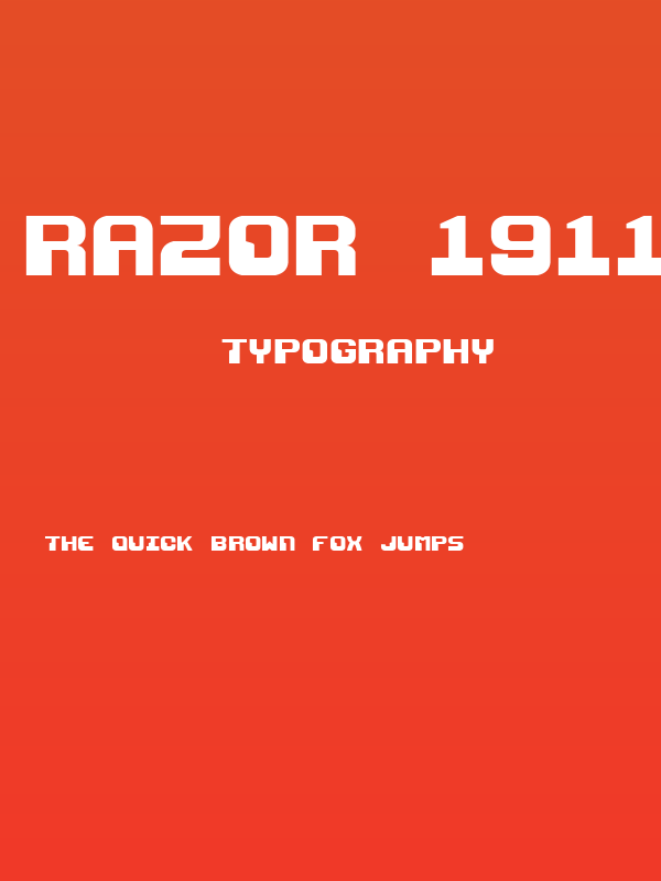 Razor 1911 Poster
