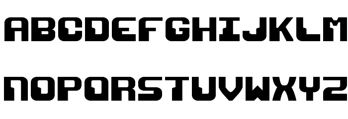 Razor 1911 Font LOWERCASE