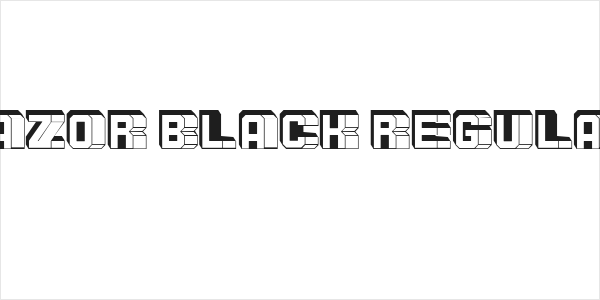 Razor Black Regular Logo