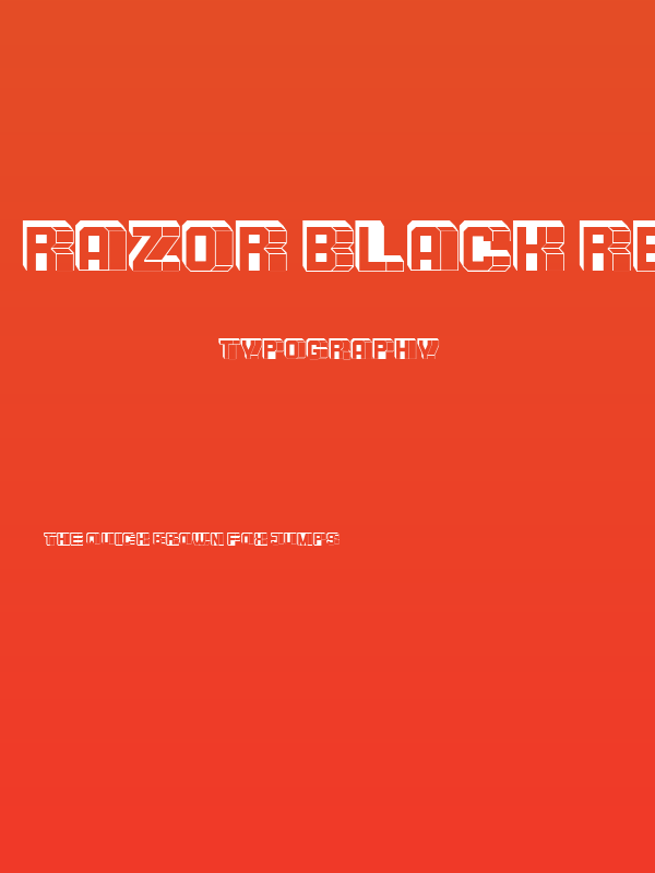 Razor Black Regular Poster