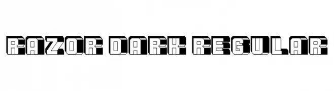 Razor Dark Regular  Frei Schriftart Herunterladen