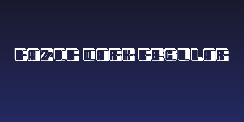 Razor Dark Regular Social Header