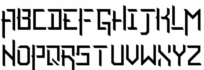 Razor Ephinea Regular Font UPPERCASE