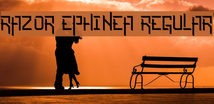 Razor Ephinea Regular Font examples