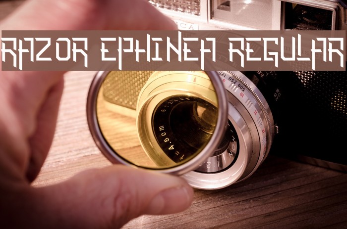 Razor Ephinea Regular Font examples