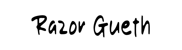Razor Gueth  font caratteri gratis
