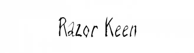 Razor Keen  baixar fontes gratis