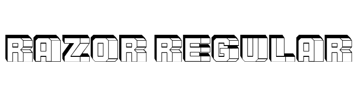 Razor Regular  フリーフォントのダウンロード