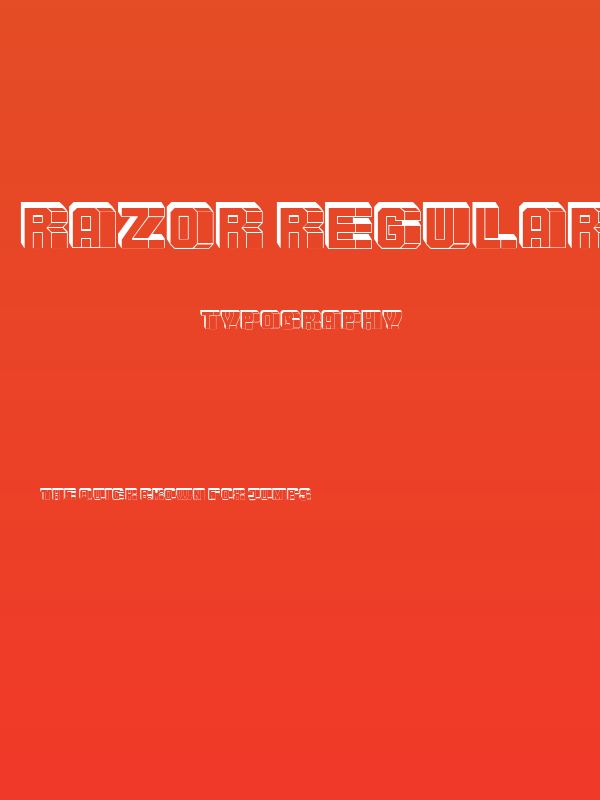 Razor Regular Poster