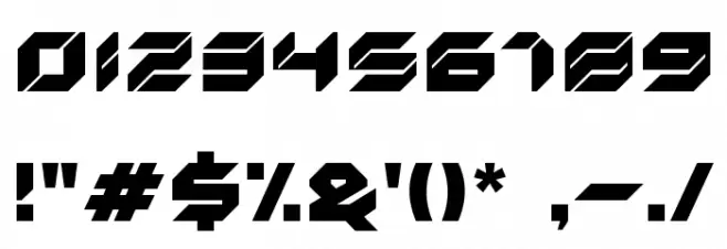 Razor Font OTHER CHARS