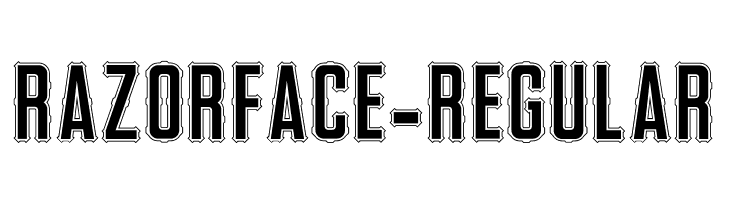 RazorFace-Regular  font caratteri gratis