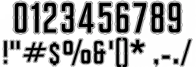 RazorFace-Regular Font OTHER CHARS