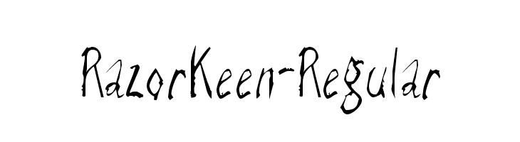 RazorKeen-Regular Font