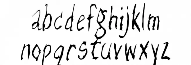 RazorKeen-Regular Font LOWERCASE