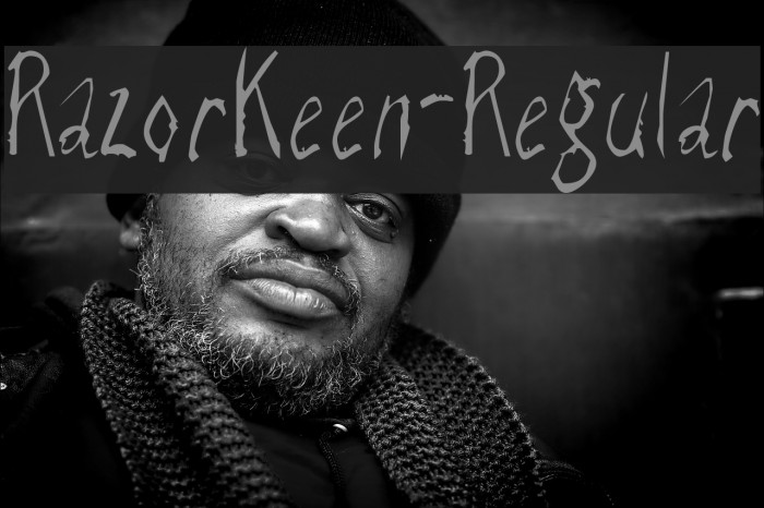 RazorKeen-Regular Font examples