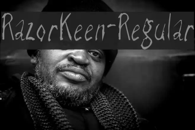 RazorKeen-Regular Font examples