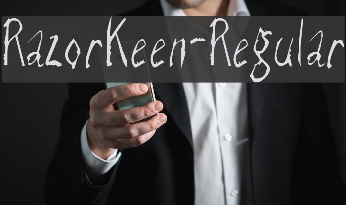 RazorKeen-Regular Font examples