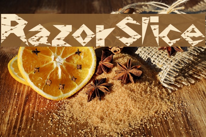 RazorSlice Font examples