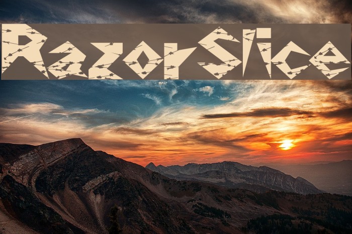 RazorSlice Font examples