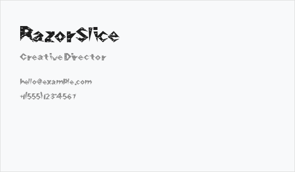 RazorSlice Business Card
