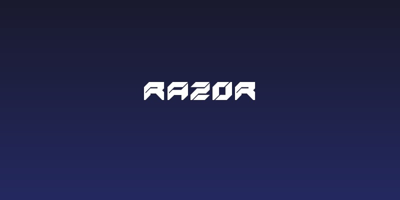 Razor Social Header
